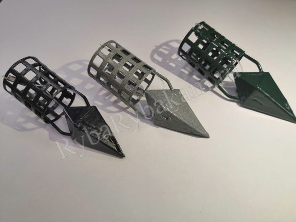 Кормушка Vikfish сербская пуля D25, 50 гр. леска, ил