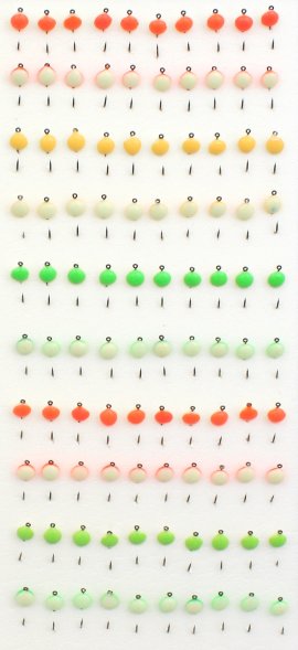 Мормышка Condor Шарик фосфор ф-5 мм. цвет в асс. 100 шт