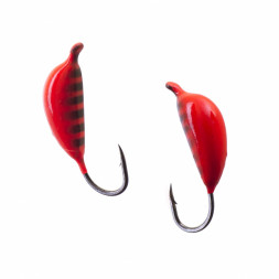 Мормышка вольфрамовая Lumicom Банан с ушком Ф2.5 покраска 319, цена за 1 шт.