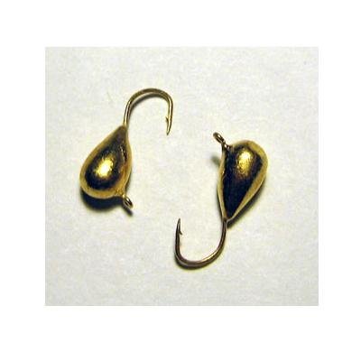 Мормышка вольфрамовая Lumicom Капля с ушком d5.0 золото 10шт