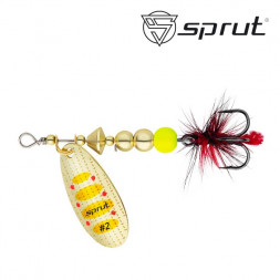 Блесна Sprut Caspia Spinner №2 4.5г/G1