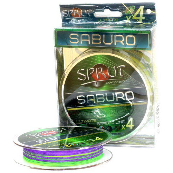 Леска плетеная SPRUT Saburo Soft Ultimate X 4 Multicolor 0.18 95м