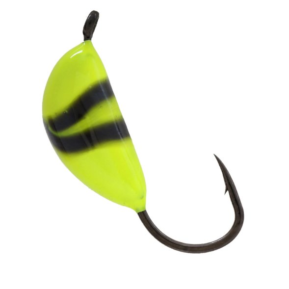 Мормышка вольфрамовая Lumicom Банан с ушком Ф3 обмазка винт YBL, цена за 1 шт.