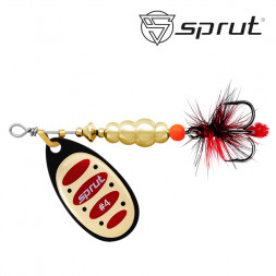 Блесна Sprut Alba Ball System Spinner №4 12.5г/BKGR