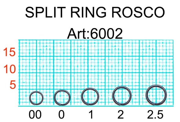 Кольцо заводное FISH SEASON Rosco №00 Black 4кг 16шт 6002-00F