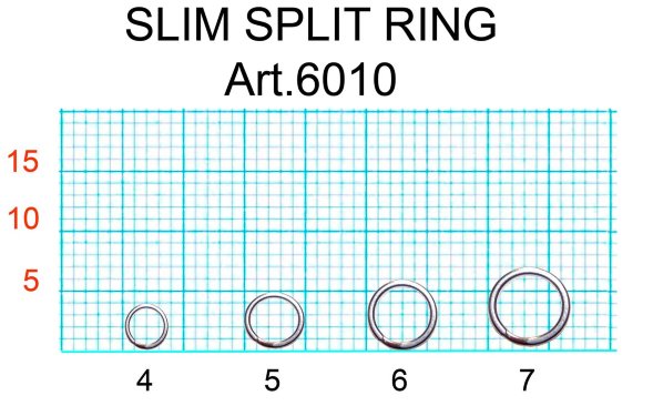 Кольцо заводное FISH SEASON Slim 5мм 7кг 18шт 6010-05F