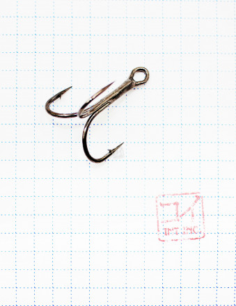 Крючок KOI O&#039;SHAUGHNESSY TREBLE, размер 1 INT, цвет BN, тройник 5 шт.