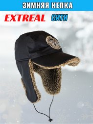 Кепка зимняя EXTREAL Сити барашек корич./мембр. черн. р.XL