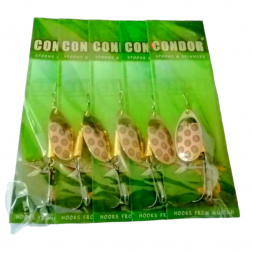 Блесна вращающаяся Condor Gourmet Classic размер 5 вес 12,0 гр цвет 516 5шт