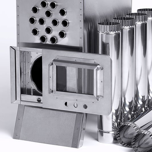 Теплообменник для палатки Вектор-ВД с вентилятором 400*200*380