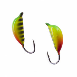 Мормышка вольфрамовая Lumicom Банан с ушком Ф4 покраска 315, цена за 1 шт.