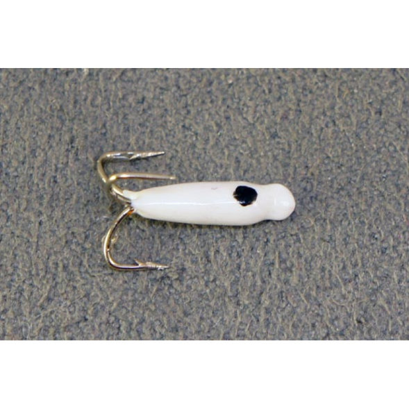 Мормышка вольфрамовая Рефлекс-М 2,5 Чертик Белый, Черн Глаз 0,45гр 12 шт.