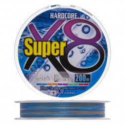 Шнур Duel PE Hardcore Super X8 200m 5Color №1.5 13.5kg