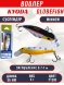 Воблер KYODA Globefish Minnow-55SP, длина 5,5 см, вес 4.0 гр цвет P1281, заглубление 0,7-1,0 м